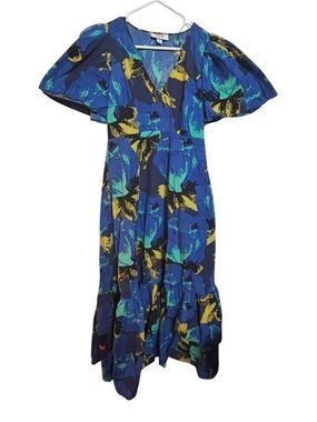 Christopher John Rogers x Target Women’s size 6 Blue and Yellow Maxi Dress